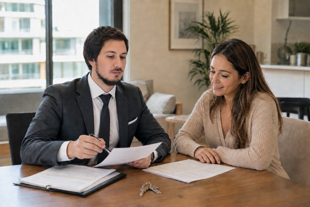 Yavuz Usaklioglu advising a tenant during a successful landlord-tenant settlement consultation